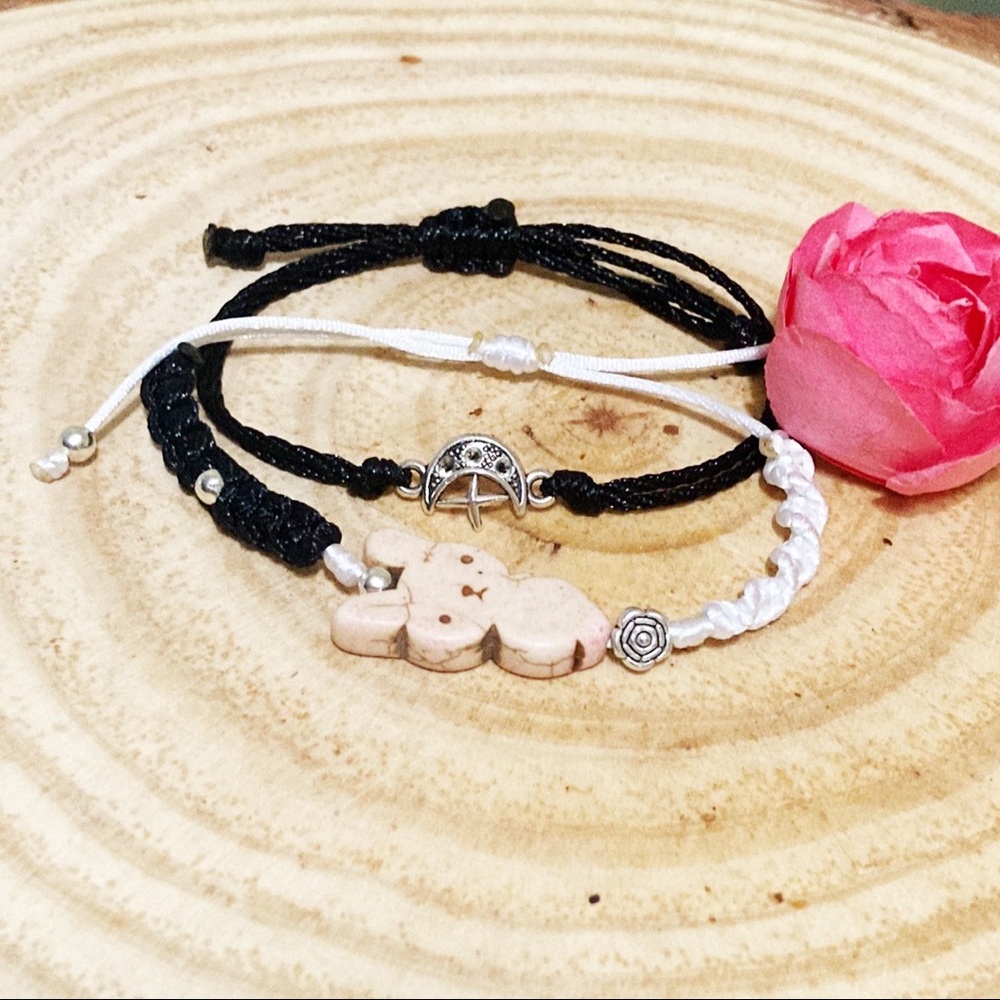 Ostara equinox spring celebration inspired bracelet